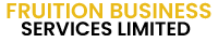 Fruition Business Services Limited logo text in gold and black displayed in the website footer